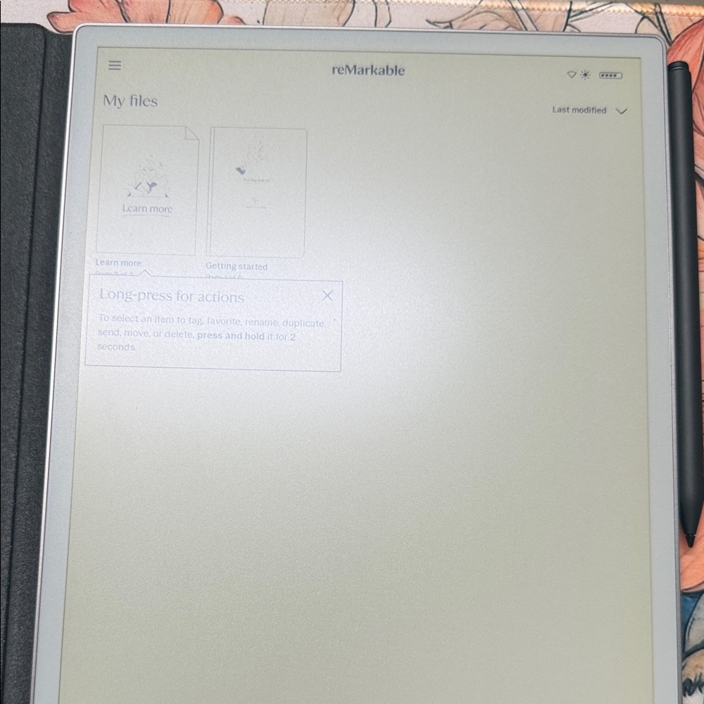 reMarkable Paper Pro Digital Paper Tablet - Light Gray with Black Pen